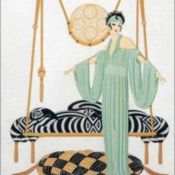 Erte Ladies Set of 3 Framed Prints - Picture 3 of 4